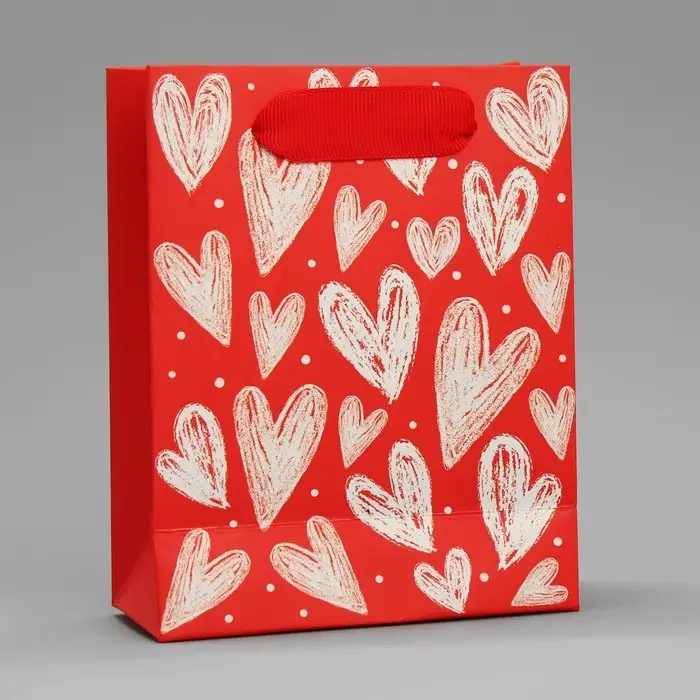 Пакет подарочный ламинированный, упаковка, «Люблю тебя», S 12 х 15 х 5.5 см Пакет подарочный ламинированный, упаковка, «Люблю тебя», S 12 х 15 х 5.5 см