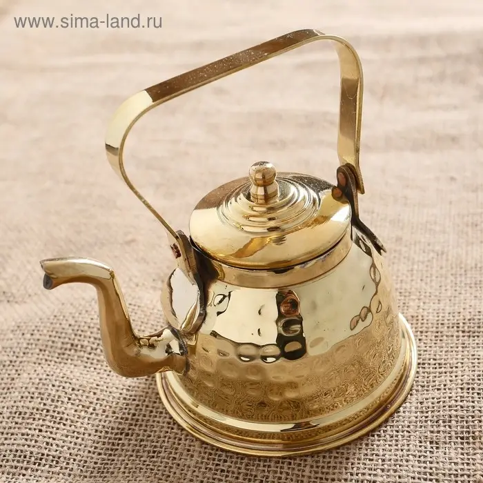 Чайник Чайник "Сказка" латунь, никель 12х10х14,5 см