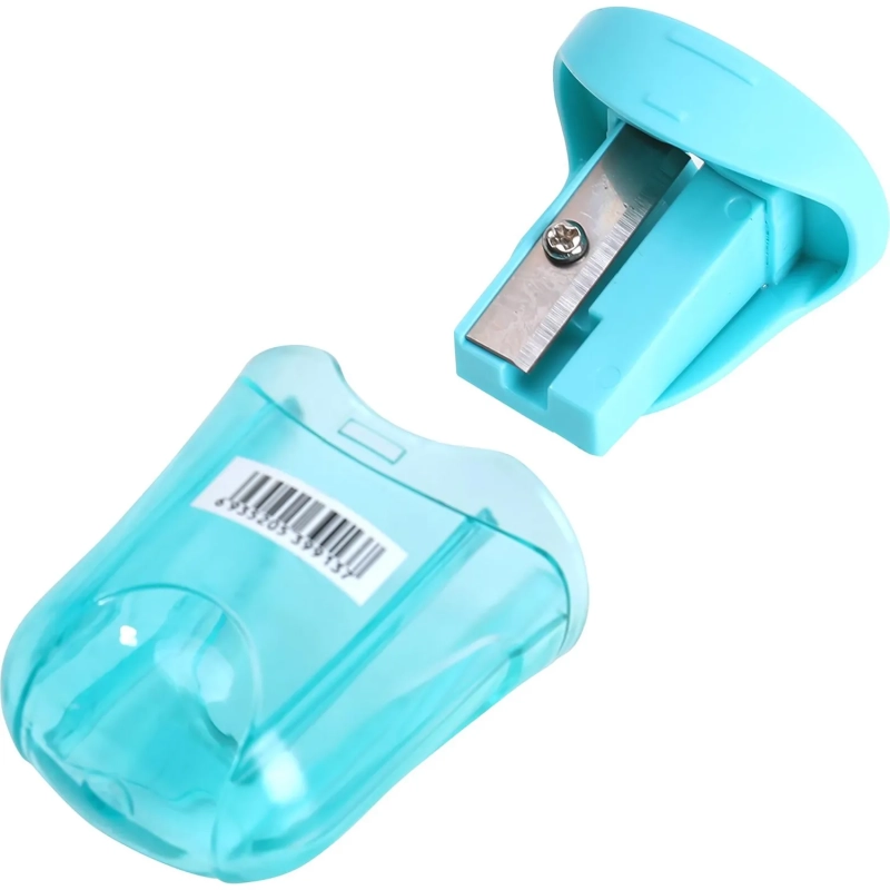 Точилка ручная Deli U-touch, 1 отверстие, с контейнером, пластик, ассорти