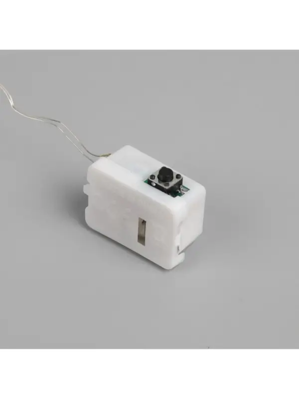 Гирлянда &laquo;Нить&raquo; 2 м роса, IP20, серебристая нить, 20 LED, 3 режима, батарейки AG13&times;3 (в комплекте), свечение белое