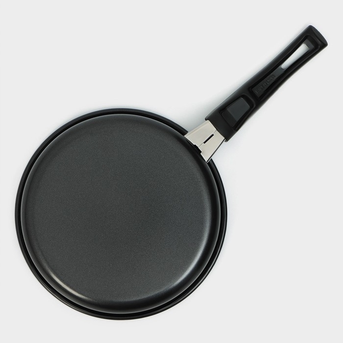 Сковорода Доляна Promo, d=16 см, пластиковая ручка, антипригарное покрытие, цвет чёрный Сковорода Доляна Promo, d=16 см, пластиковая ручка, антипригарное покрытие, цвет чёрный