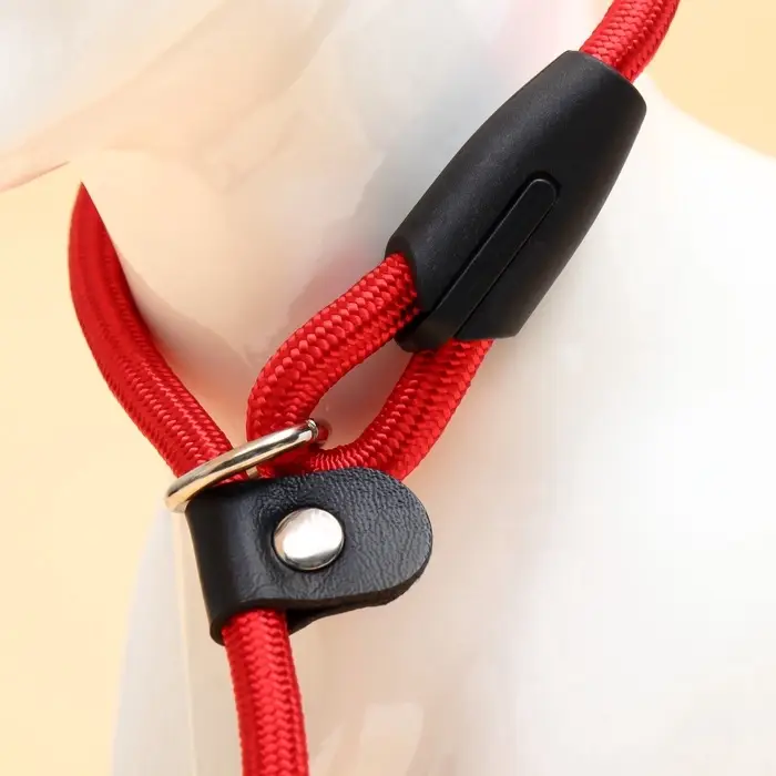 Ринговка для собак, 130&times;0.8 см, красная