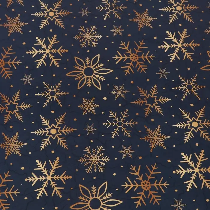 Бумага упаковочная глянцевая «Снежинки», двусторонняя,70×100 см