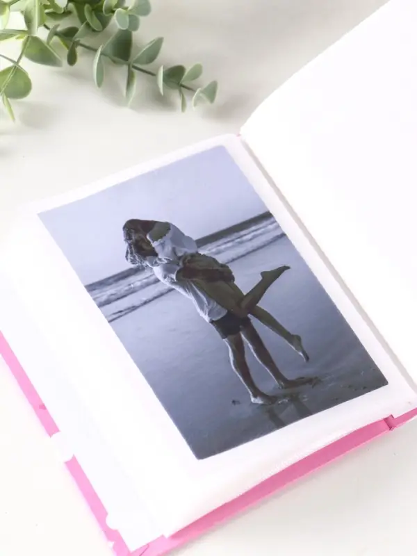 Фотоальбом 100 фото "Аист" 10X15см, ПП карм., розовый