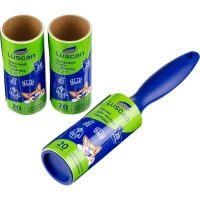 Ролик для чистки одежды Luscan 20 л. + 2 сменных блока по 20л, набор