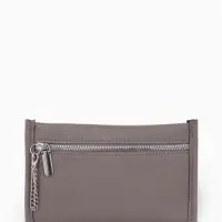 Сумка женская тоут TEXTURA на молнии, с кошельком, 30&times;10&times;24 см, тёмно-серый