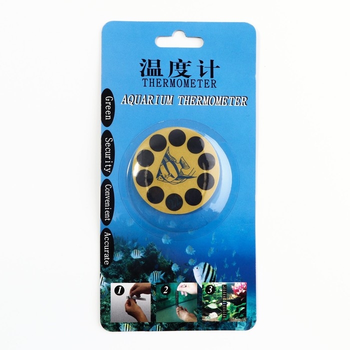 Термометр аквариумный, d-50 мм Термометр аквариумный, d-50 мм