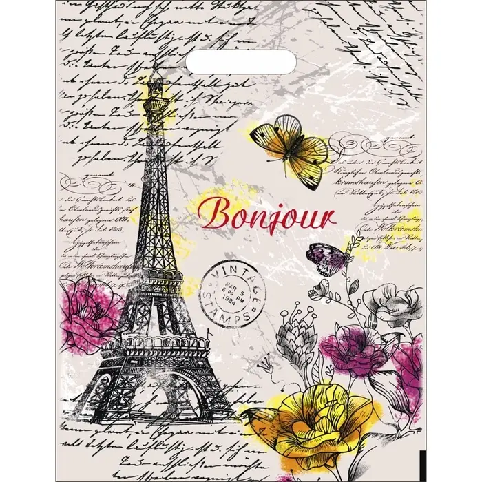 Пакет &laquo;Елисейские поля&raquo;, полиэтиленовый с вырубной ручкой, 35 мкм, 30&times;40 см