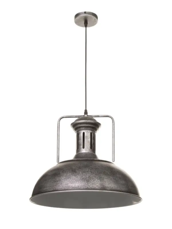 Светильник подвесной BayerLux William, 1&times;40 Вт, Е27, чёрно-серебристый, 40&times;40&times;35-100 см