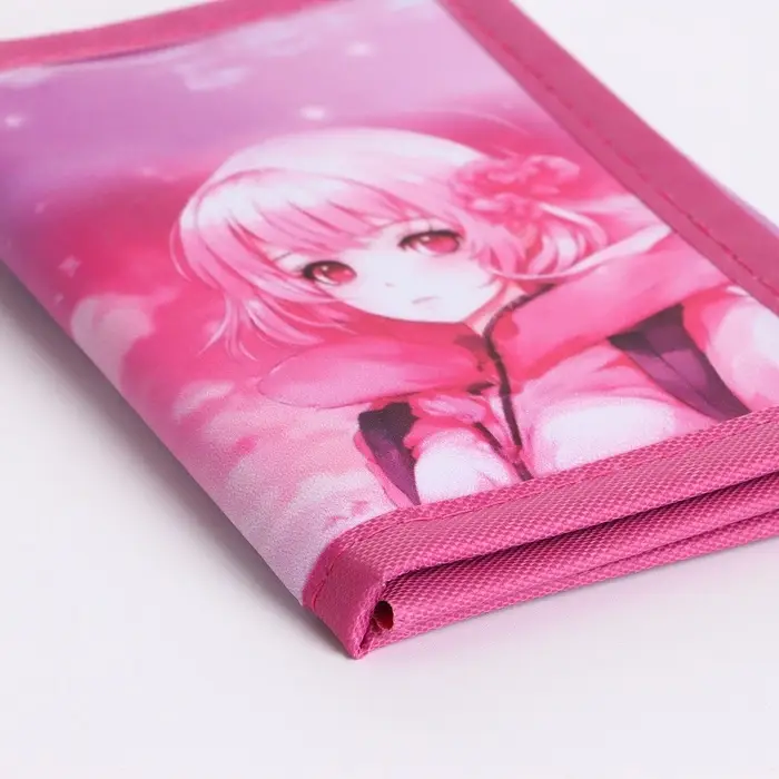 Кошелёк детский Выбражулька &laquo;Девочка&raquo;, маленький, на липучке, розовый