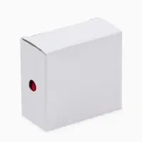 Футляр бархатный под серьги/кулон &laquo;Ракушка&raquo; 6&times;5,5, цвет красный, вставка белая