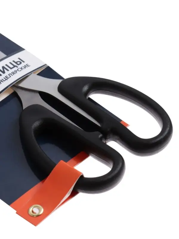 Ножницы канцелярские Calligrata &laquo;Офис&raquo;, 20.5 см (&plusmn;0.5 см), пластиковые ручки, европодвес