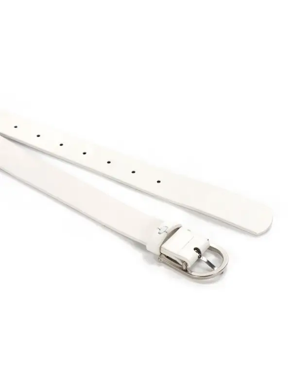 Ремень женский, 1 прокол, металл пряжка, 2.8&times;105 см, белый