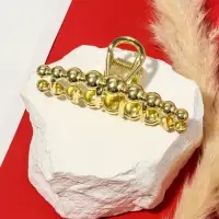 Краб для волос "Джисел" 7,5 см, золото