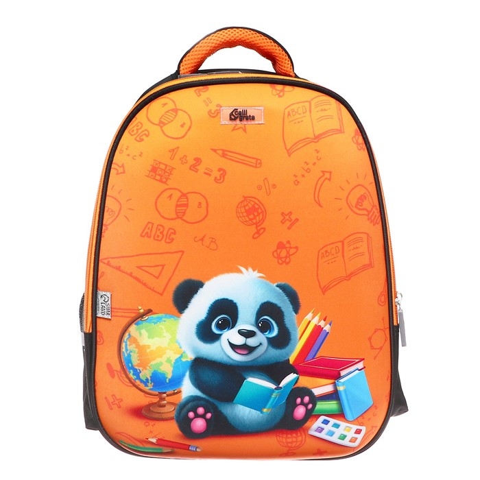 Рюкзак каркасный школьный, 39 х 30 х 14 см, Calligrata Рюкзак каркасный школьный, 39 х 30 х 14 см, Calligrata "Панда"