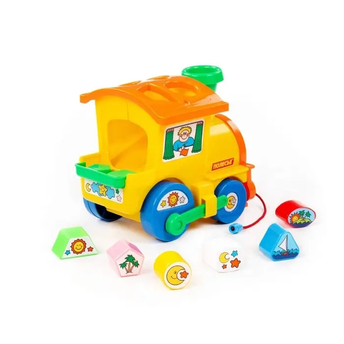 Игрушка-каталка с сортером &laquo;Занимательный паровоз&raquo;