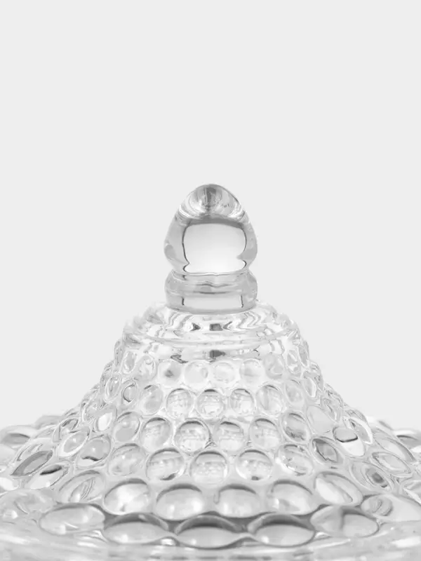 Икорница &laquo;Икринка&raquo;, 110 мл, 7.5&times;9.5 см, с крышкой, стекло, прозрачная