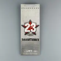 Пакет подарочный ламинированный под бутылку, упаковка, &laquo;С 23 февраля&raquo;, 13&times;35&times;10 см