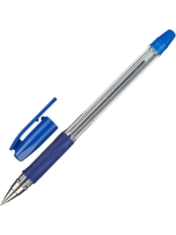 Ручка шариковая Pilot. BPS-GP, синий стержень BPS-GP-EF, узел 0.5 мм, на масляной основе, резиновый упор