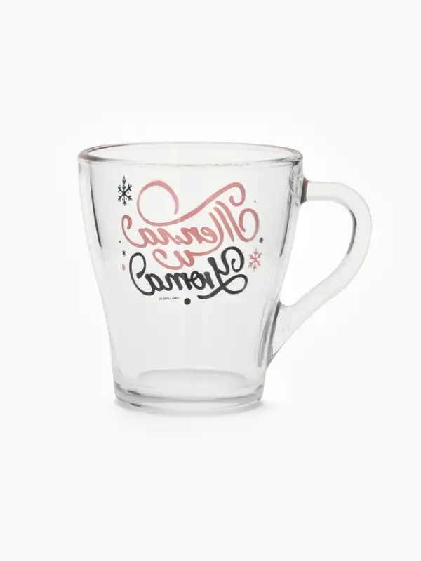 Кружки стеклянные новогодние &laquo;Персонажи&raquo;, набор 2 шт. по 300 мл