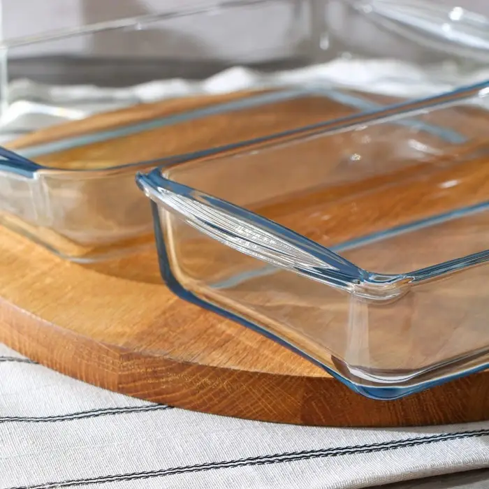 Набор форм из жаропрочного стекла для запекания Borcam, 2 предмета: 1,95 л, 1,32 л, 33,5×19 см, 26×14,8 см Набор форм из жаропрочного стекла для запекания Borcam, 2 предмета: 1,95 л, 1,32 л, 33,5×19 см, 26×14,8 см