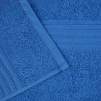 Набор полотенец махровых Luscan/бордюр 400г/м2, 70х140 ярк-син, 5 шт/уп