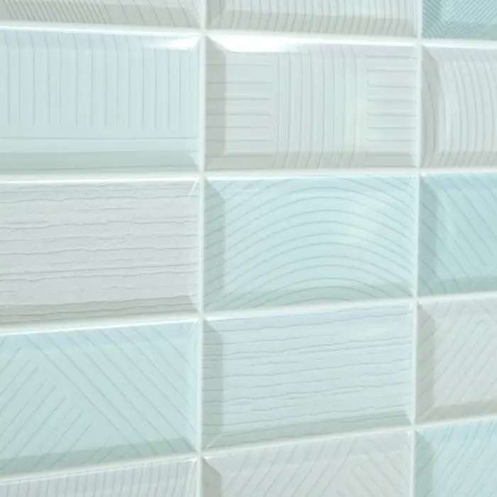 Стеновая панель ПВХ «Кирпич маренго», 485×960 мм, цвет берюзовый