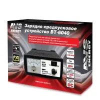 Зарядное устройство для автомобильного аккумулятора AVS BT-6040 (20A) 12/24V