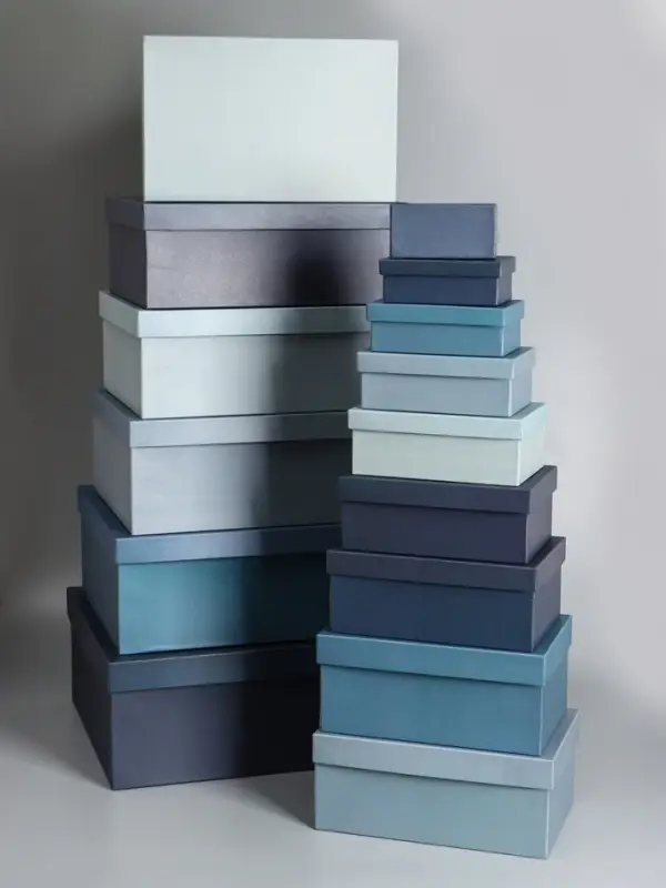 Набор подарочных коробок 15 в 1 &laquo;Барракуда&raquo;, синий, 47&times;36&times;17.5 - 13&times;8&times;4.5 см