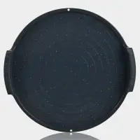 Блюдо с крышкой для СВЧ STONE, d=25 см, пластик, серое