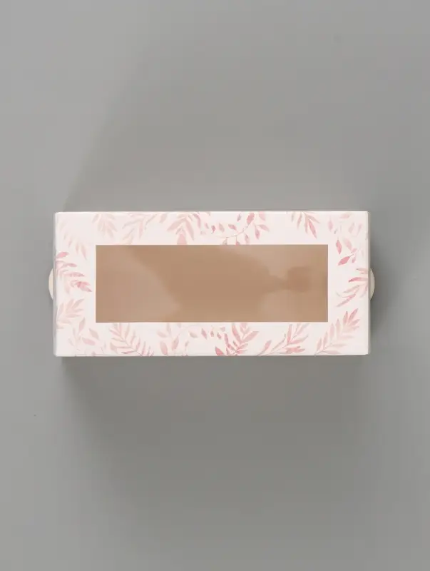 Коробка подарочная с окном &laquo;С любовью&raquo;, 12&times;5.5&times;5.5 см, самосборная