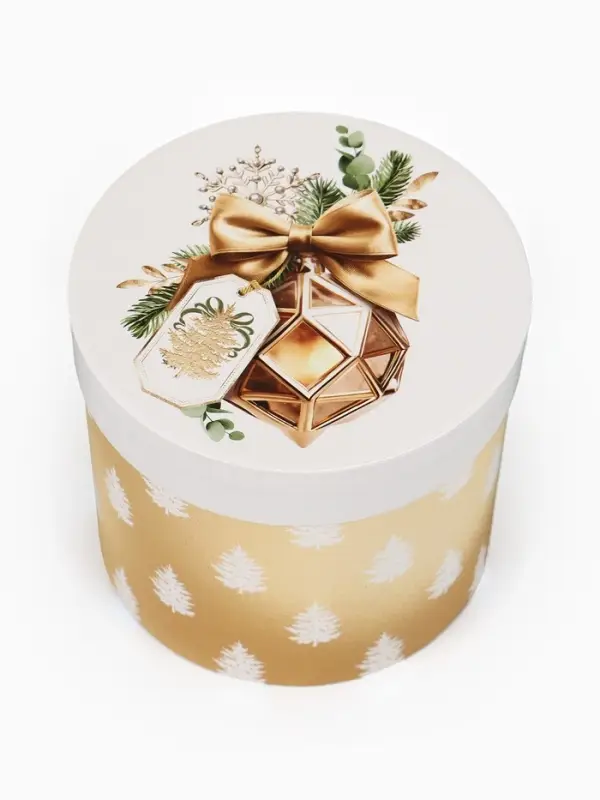 Набор подарочных коробок 5 в 1 «Золотые шары», 13×14‒19.5×22 см Набор подарочных коробок 5 в 1 «Золотые шары», 13×14‒19.5×22 см