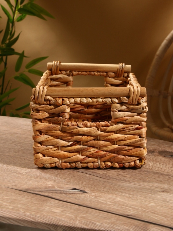 Корзина плетеная 36x21x15 см, водный гиацинт