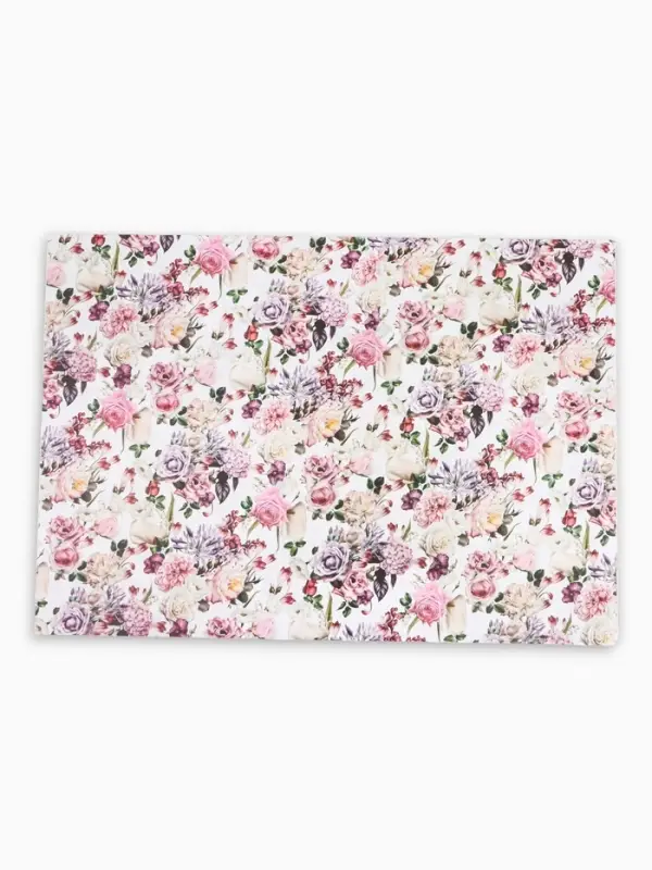 Бумага упаковочная двухсторонняя &laquo;Букет&raquo;, глянец, 100&times;70 см