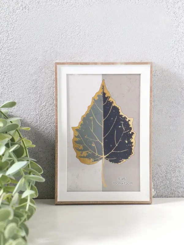 Фоторамка пластик 10х15 см "Современная классика" беж и белый 16х10,8х1,5 см