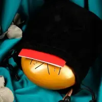 Глюкофон - музыкальный инструмент, желтый, 8 лепестков, 15&times;9 см