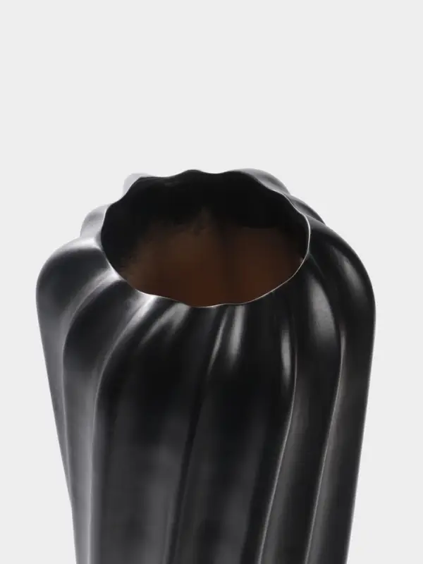 Ваза напольная керамика "Бласио" 58х14 см, чёрный