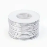 Шнур атласный на бобине 2мм ,50 метров, цвет белый Шнур атласный на бобине 2мм ,50 метров, цвет белый
