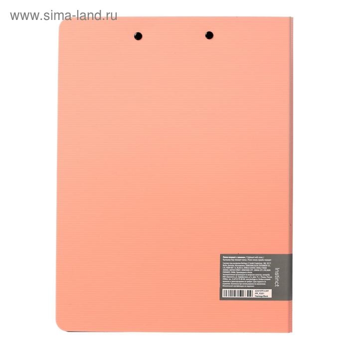 Папка-Планшет с зажимом А4 пластик 1.8мм Berlingo Папка-Планшет с зажимом А4 пластик 1.8мм Berlingo "Instinct", фламинго/черный