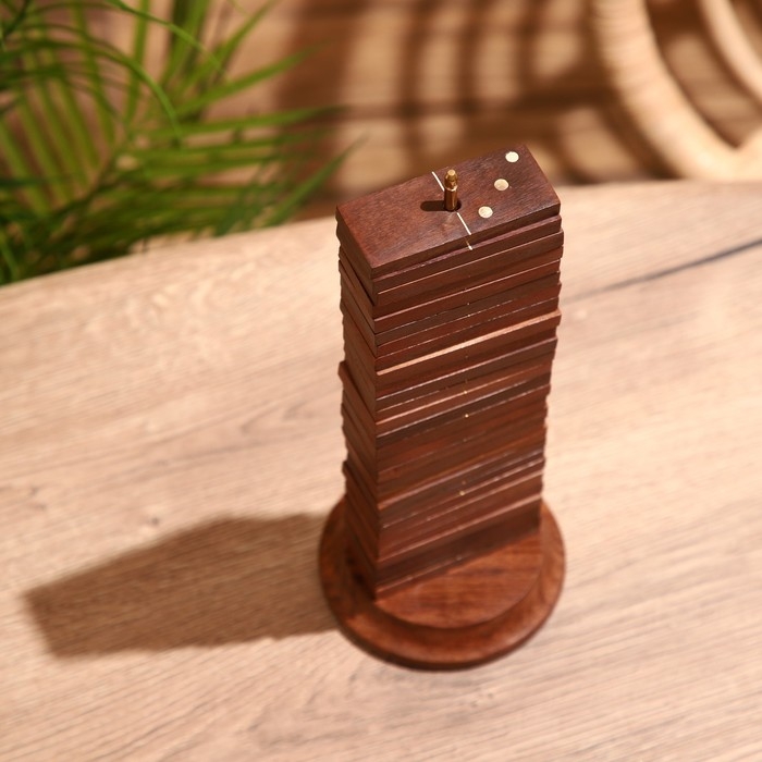 Игра настольная  Игра настольная "Домино" 11х11х27 см, манговое дерево