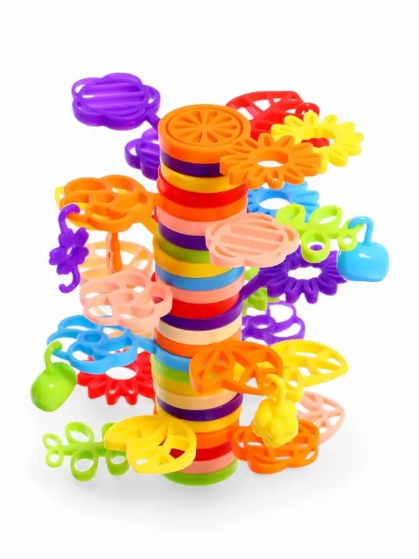 Конструктор развивающий UNICON &laquo;Листочки&raquo;, с заданиями, 42 детали