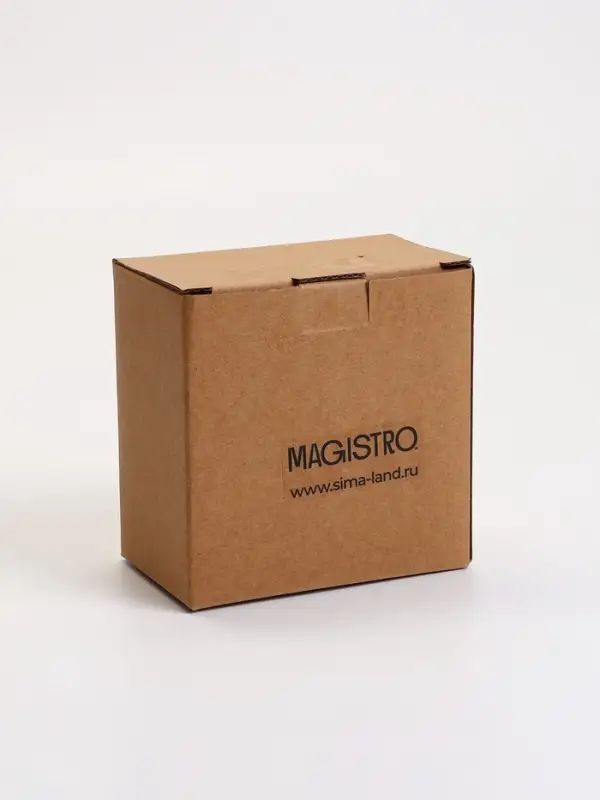 Кофейная пара Magistro Coffee time, чашка 80 мл, блюдце d=11.5 см, фарфор, красная