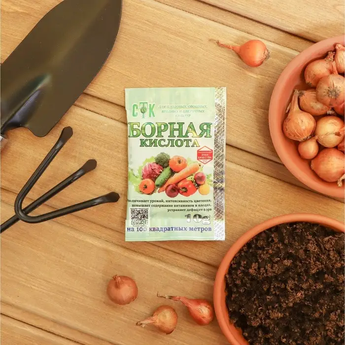 Удобрение Борная кислота, «СТК», 10 г Удобрение Борная кислота, «СТК», 10 г
