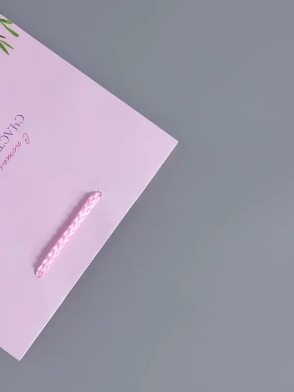 Пакет подарочный "С пожеланиями счастья и любви" ламинированный 18 х 22,3 х 10 см