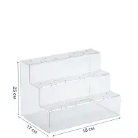 Подставка под леденцы, 18&times;17&times;25 см, оргстекло 3 мм, 3 ступеньки, вместимость на 24 шт.