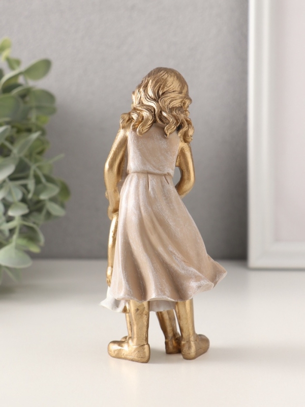 Сувенир полистоун  Сувенир полистоун "Старшая и младшая сестрёнки" 6,5х5,5х14 см