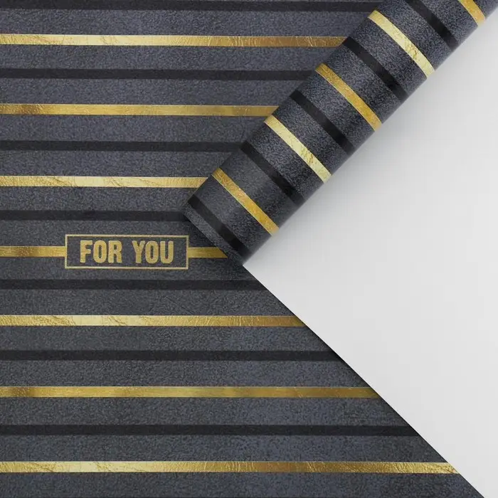 Бумага упаковочная глянцевая &laquo;For you&raquo;, 60 х 90 см