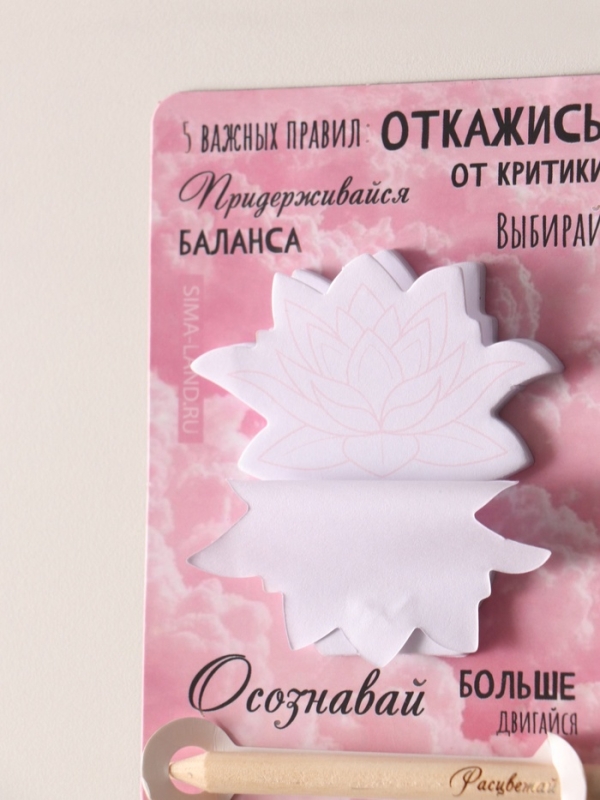 Магнит с блоком для записей и карандашом  Магнит с блоком для записей и карандашом "5 важных правил" 9х13 см