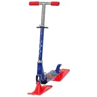 Самокат-снегокат 2 в 1 &laquo;Динозавры&raquo; Snow Cat, 100 мм