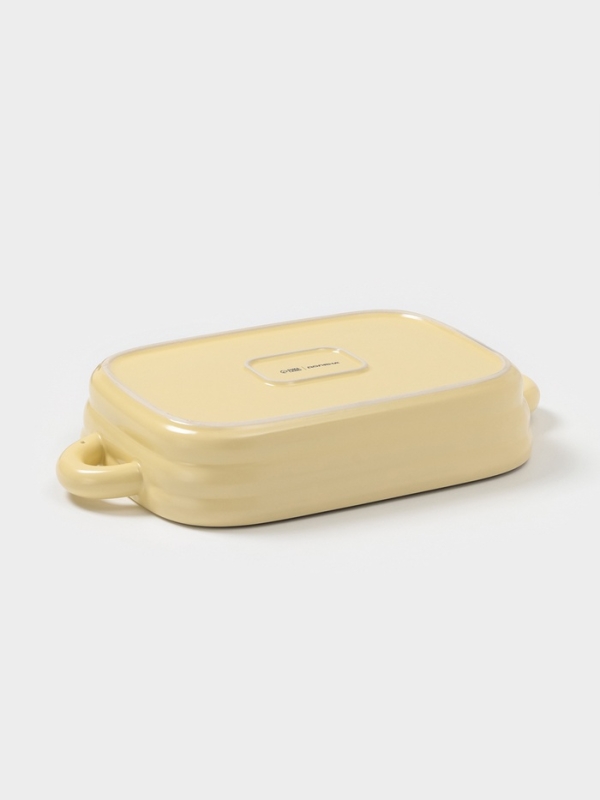 Форма для запекания Доляна «Зефир», 32×19×6 см, прямоугольная, керамика, жёлтая Форма для запекания Доляна «Зефир», 32×19×6 см, прямоугольная, керамика, жёлтая